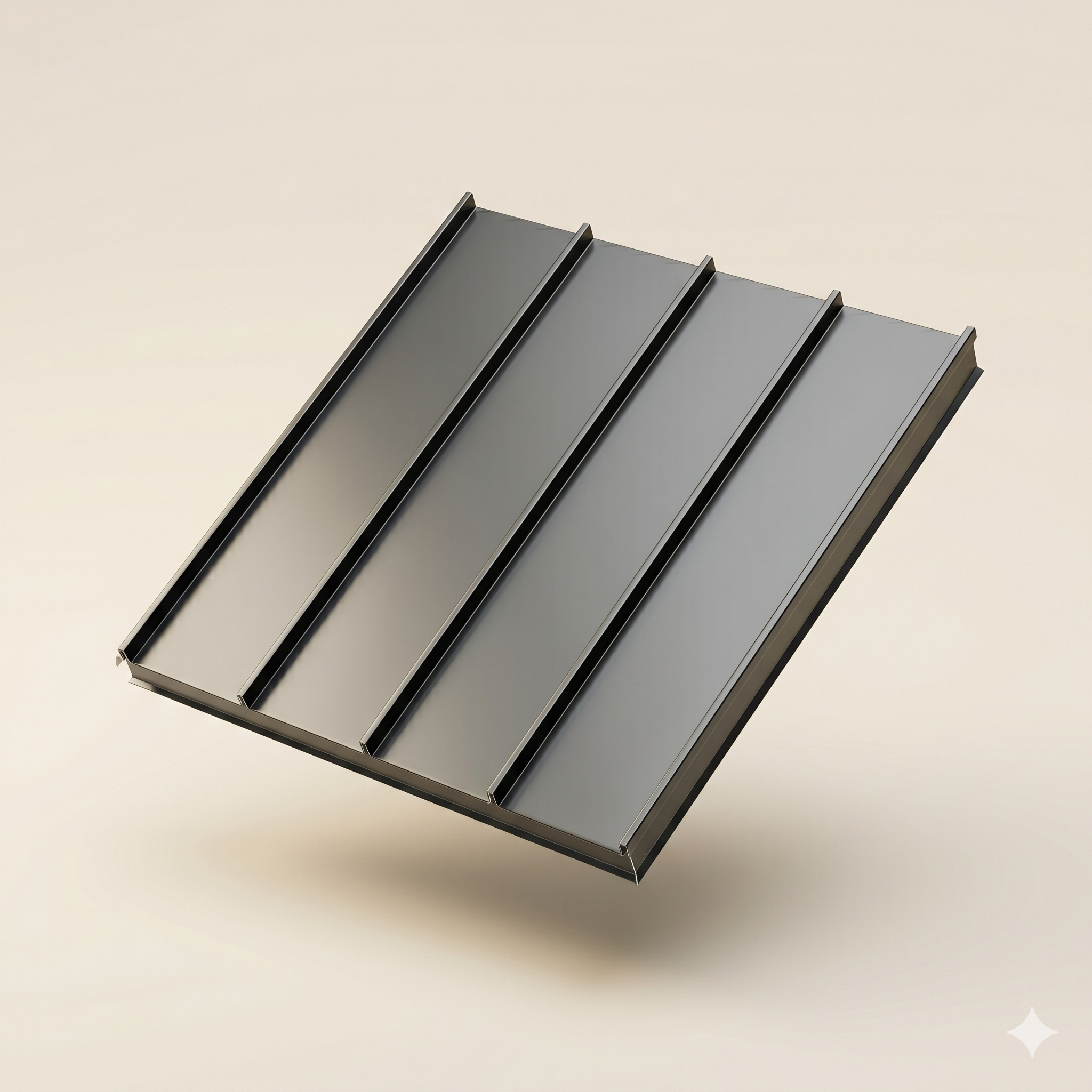 Standing-seam metal